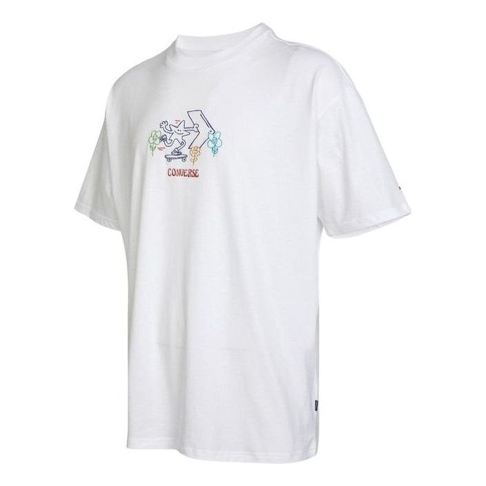 Converse Pushing Along T-Shirt 'White' 10023267-A01