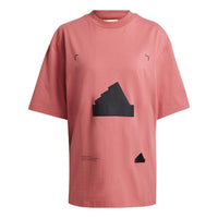 (WMNS) adidas Oversized T-Shirt 'Red Black' HG4356