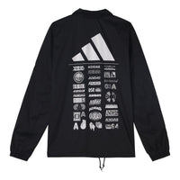 adidas Athletics Pack Coaches Button Shirt Jacket Black DX9326