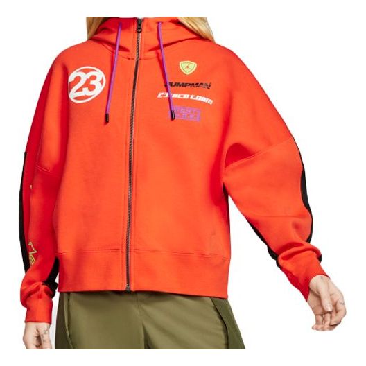 (WMNS) Air Jordan Moto Lightweight Knitting Jacket Orange CU4156-891