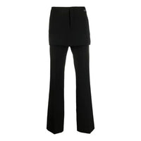 Off-White SS21 Mini Eve Solid Color Casual Pants Loose Fit Black OMCA183S21FAB0011000