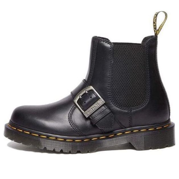 Dr.Martens 2976 Buckle Pull Up Leather Chelsea Boots 'Black Pull Up' 31036001