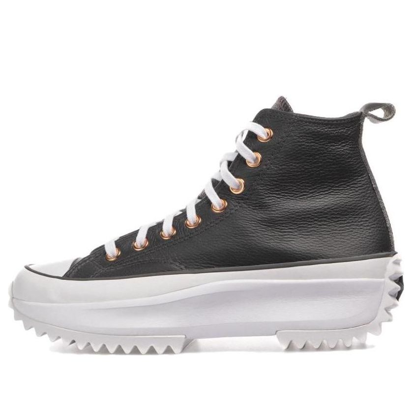 Converse Run Star Hike Platform Metallic & Leather High Top 'Black' A04183C