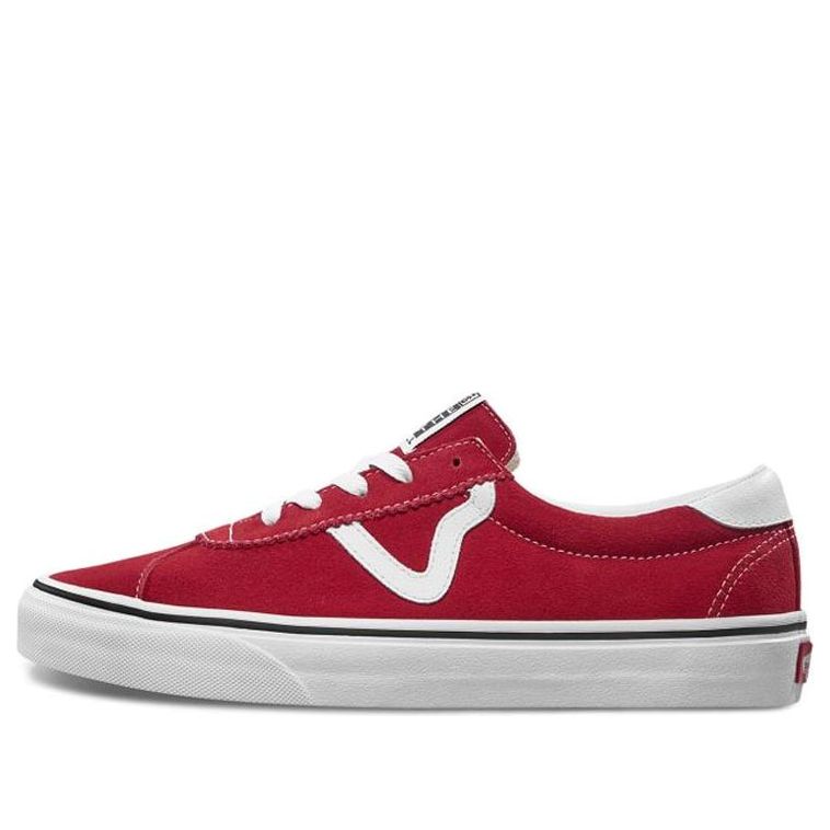 Vans Soprt Skate Sneakers Old Skool Shoes 'White Red' VN0A4BU6VYG