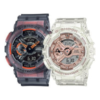 CASIO G-Shock Analog-Digital 'Black White' GA-110LS-1APR&GMA-S110SR-7APR