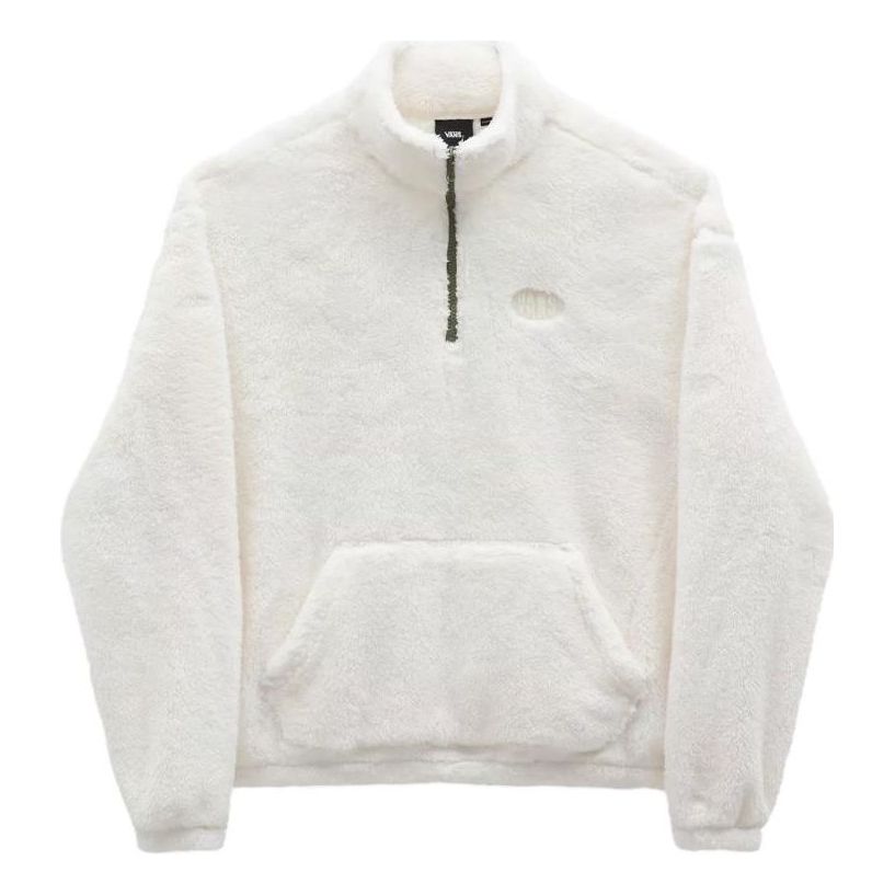 (WMNS) Vans Pioneer Mock Half Zip Sweatshirt 'White' VN000A6RFS8