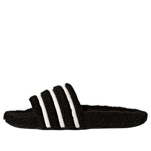 (WMNS) adidas Adilette Slide 'Black Teddy Fleece' CQ2234