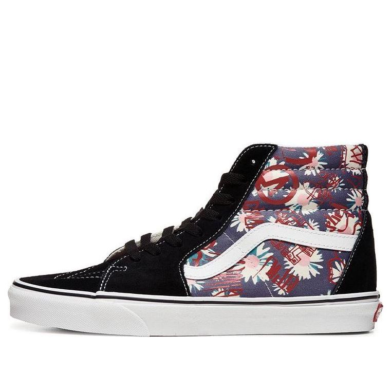 Vans SK8-HI Flowers Graffiti Unisex 'Black Blue Red' VN0A4BV61JA