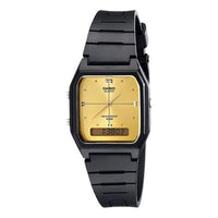 CASIO EDIFICE Mens Gold Analog/Digital Combo AW-48HE-9A