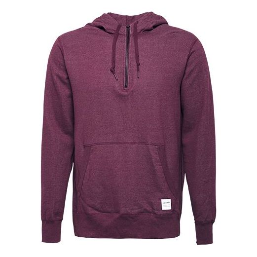 Converse Half Zip Hoodie 'Red' 10004623-A02