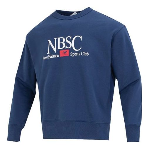 New Balance NBSC Crew Sweatshirt 'Navy' AMT31556-NNY