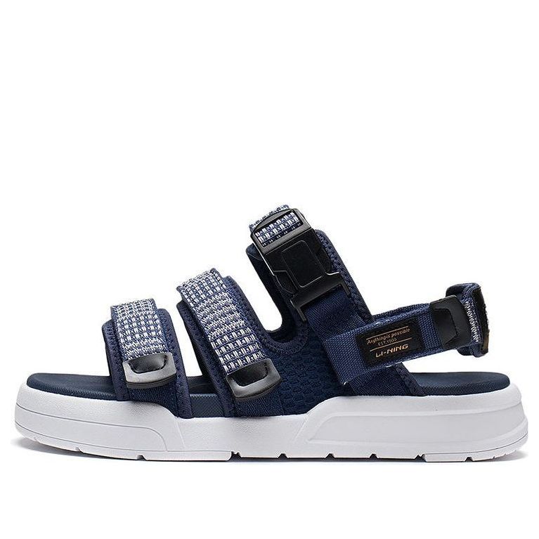 Li-Ning Coca Sandals 'Navy White' AGUS003-2