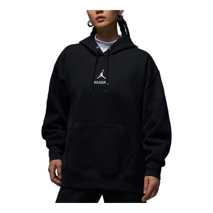 (WMNS) Air Jordan AJGirl Hoodie 'Black' FZ4334-010
