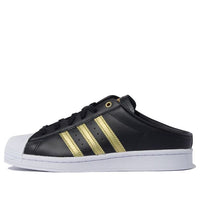 (WMNS) adidas Superstar Mule 'Black Gold Metallic' FZ2268