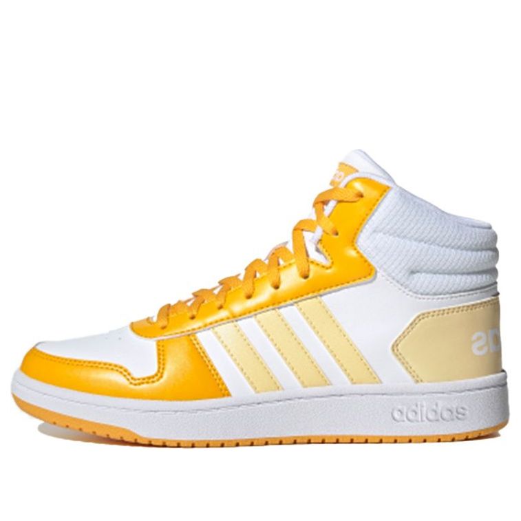 (WMNS) adidas Hoops 2.0 Mid 'White Yellow' G55054
