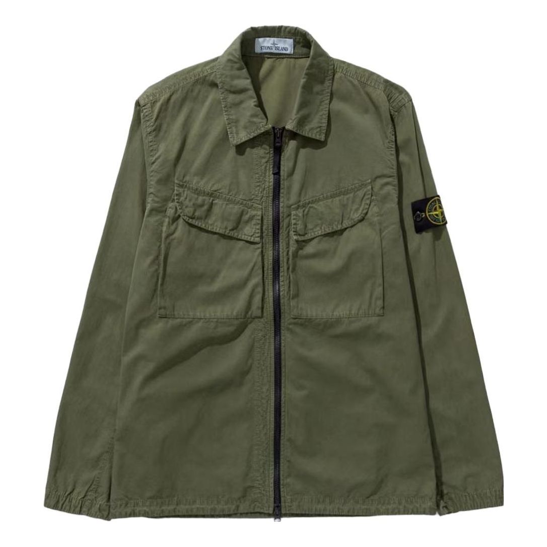 STONE ISLAND Overshirt 'Olive' 7715101WN-V0158