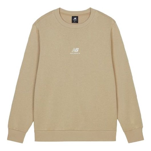 New Balance Logo Printing Round Neck Long Sleeve Khaki AMT13343-HNA