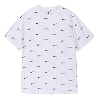 Men's Nike Nrg Swoosh Logo Tee Full Print logo Embroidered Short Sleeve T-Shirt CK4094-100