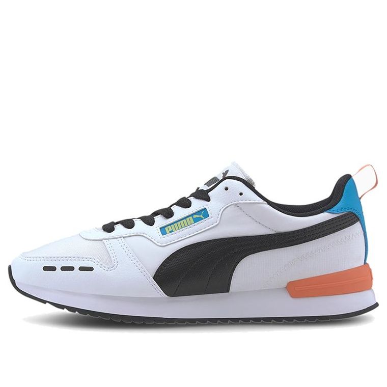 PUMA R78 Neon Low Running Shoes Black/Orange/White 373203-02