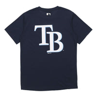 MLB Tampa Bay Rays Big Logo Round Neck Short Sleeve Unisex Navy Blue 31TS03031-55N