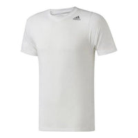 adidas Sports Training Pullover Round Neck Short Sleeve White DX0792