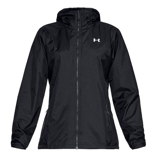 (WMNS) Under Armour Forefront Rain Jacket Black 1321443-001
