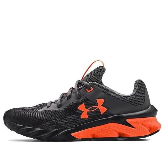 (GS) Under Armour Charged Scramjet 3 Sports Shoes Black/Orange 3022611-101