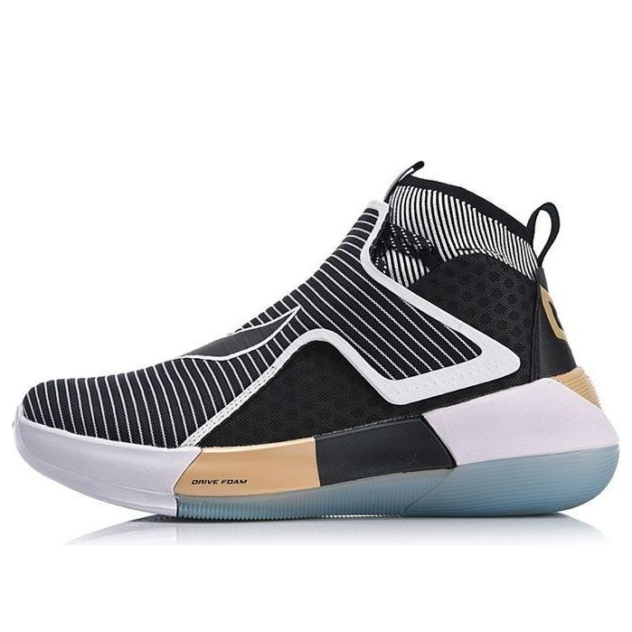 Li-Ning Yushuai 12 High-Top 'Black Gold' ABAN049-2