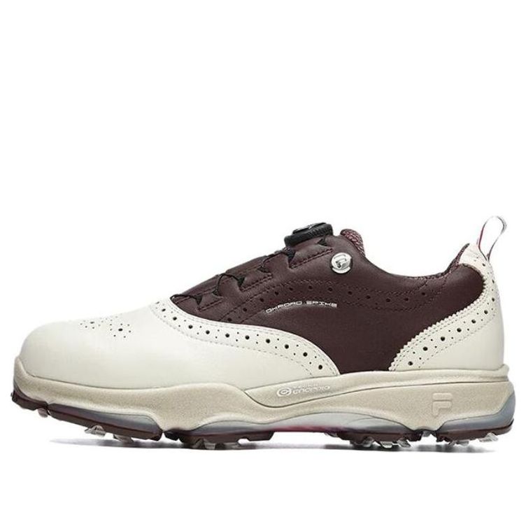 FILA Golf Oxford Spike Sneakers 'White Brown' A12M241601FLF