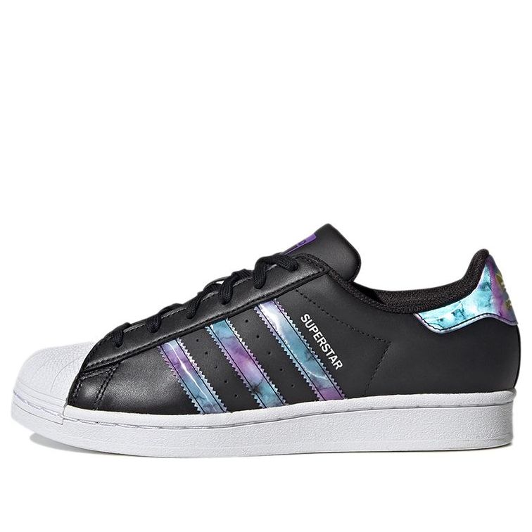 (WMNS) adidas originals Superstar 'Black White Purple' GZ5216