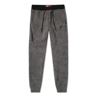 NIKE TECH FLEECE ALLOVER PRINT PANTS 'CARBON HEATHER BLACK' 836416-010