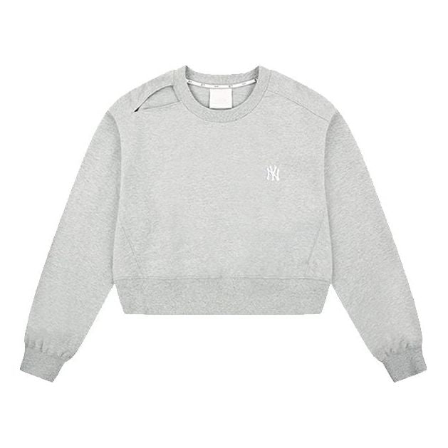 MLB New York Yankees Short Athleisure Casual Sports Long Sleeves Gray 31MTW2011-50M