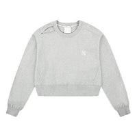 MLB New York Yankees Short Athleisure Casual Sports Long Sleeves Gray 31MTW2011-50M