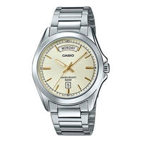 CASIO Stainless Steel Strap Mens Silver Analog MTP-1370D-9A2021