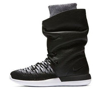 (WMNS) Nike Roshe 2 Flyknit Hi 'Black White' 861708-002