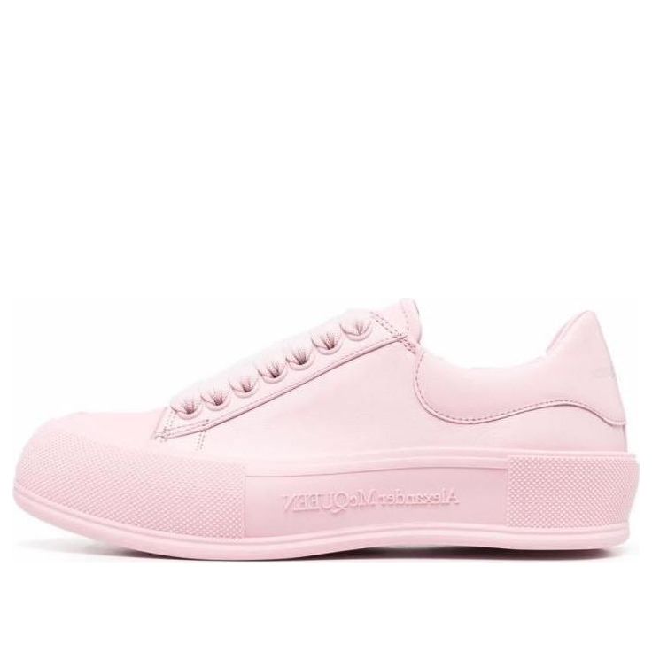 (WMNS) Alexander McQueen Deck Skate Plimsoll Shoes 'Pink' 697121WHVJT5816