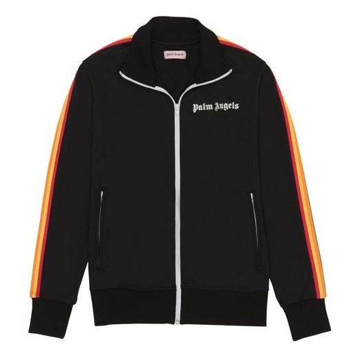 PALM ANGELS Black Rainbow Track Jacket Stripe PMBD001S193840031088