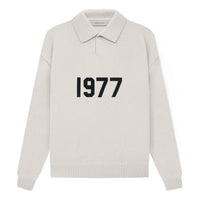 Fear of God Essentials SS22 1977 Henley Rugby Polo Shirt 'Wheat' FOG-SS22-157