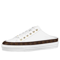 (WMNS) LOUIS VUITTON Stellar Mules 'White Brown' 1A8NEB