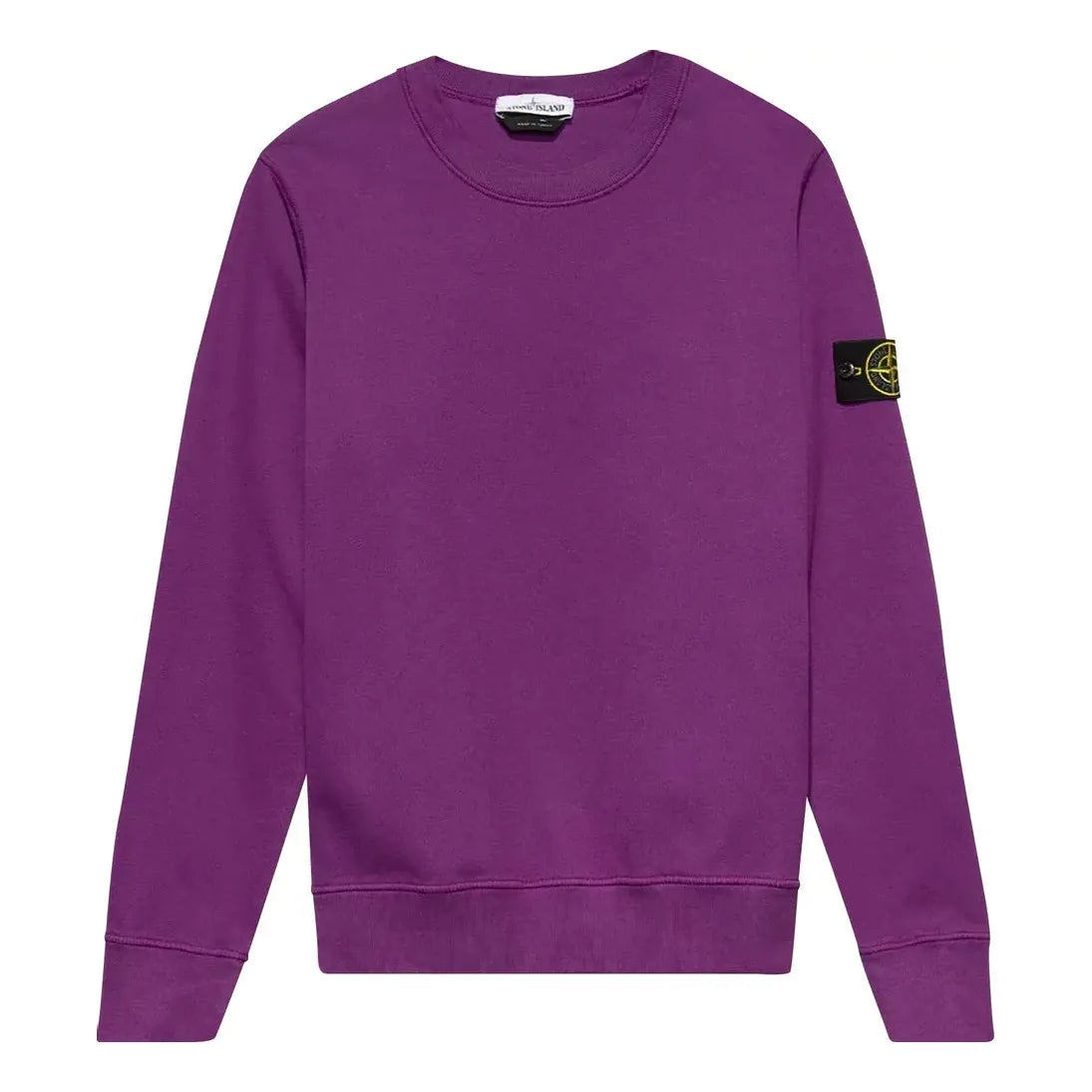 STONE ISLAND Badge Logo Crewneck Sweatshirt 'Magenta' 751563020-V0045