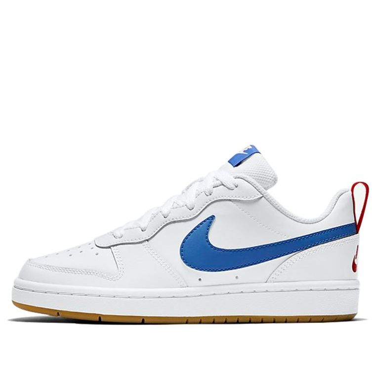 (GS) Nike Court Borough Low 2 'White Blue Red' BQ5448-109