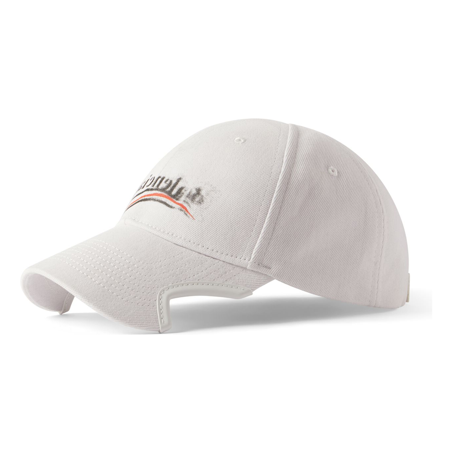 Balenciaga Political Stencil Cap 'Off White Black' 788752410B29860