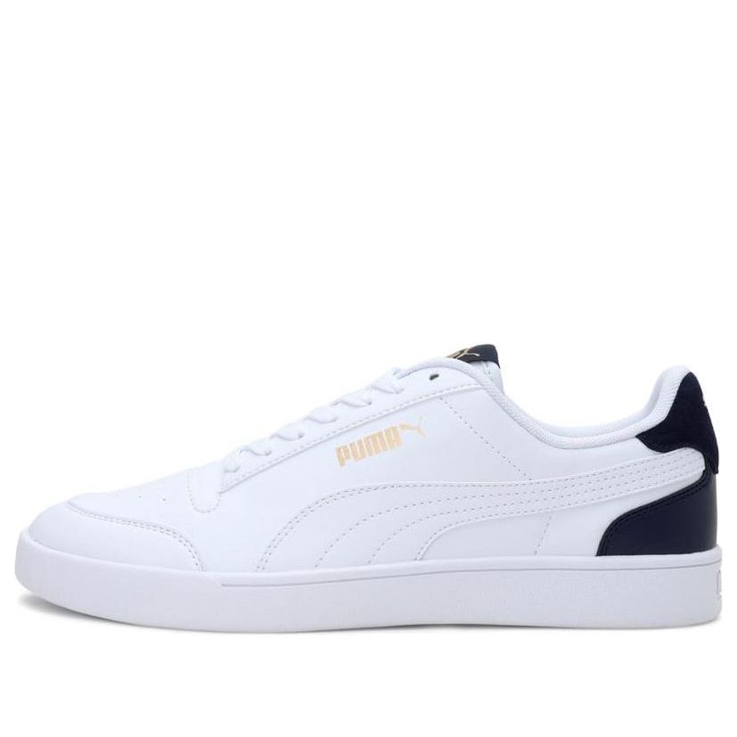 PUMA Shuffle Casual Skateboarding Shoes Unisex White Black 382141-05