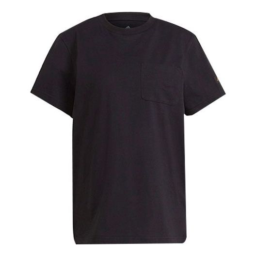 (WMNS) adidas Marimeko Gfx 1 Back Flowers Round Neck Short Sleeve Black T-Shirt GT8824