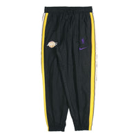 Nike Los Angeles Lakers Colorblock Woven Bundle Feet Sports Long Pants Black CN5613-010