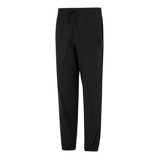 PUMA Essentials Logo Pants 'Black' 535554-01