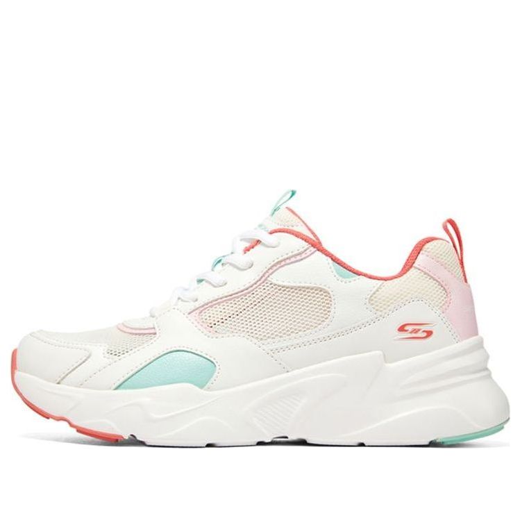 (WMNS) Skechers DLites 'White Pink' 117357-WMLT