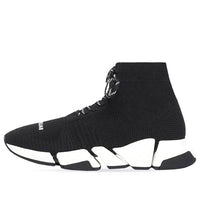 Balenciaga Speed 2.0 Lace-Up Sneaker 'Black White' 617258W2DB21015