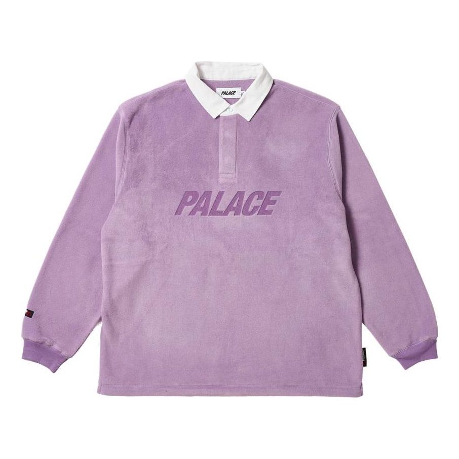 Palace FW23 Polartec Rugby Polo Shirt 'Purple' P25ES065