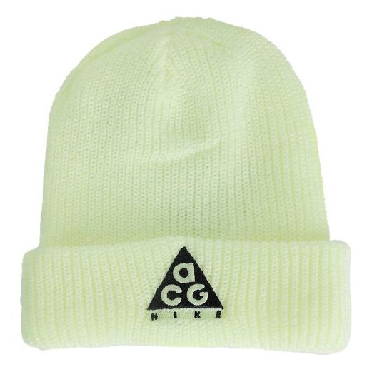 Nike ACG Triangle logo Woolen Beanie 'Barely Volt Black' AV4775-701